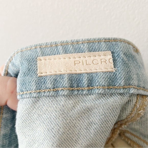 ***Anthropologie NWT Pilcro Denim Micro Jean Shorts Light Denim Blue Size 28*** - Picture 7 of 11